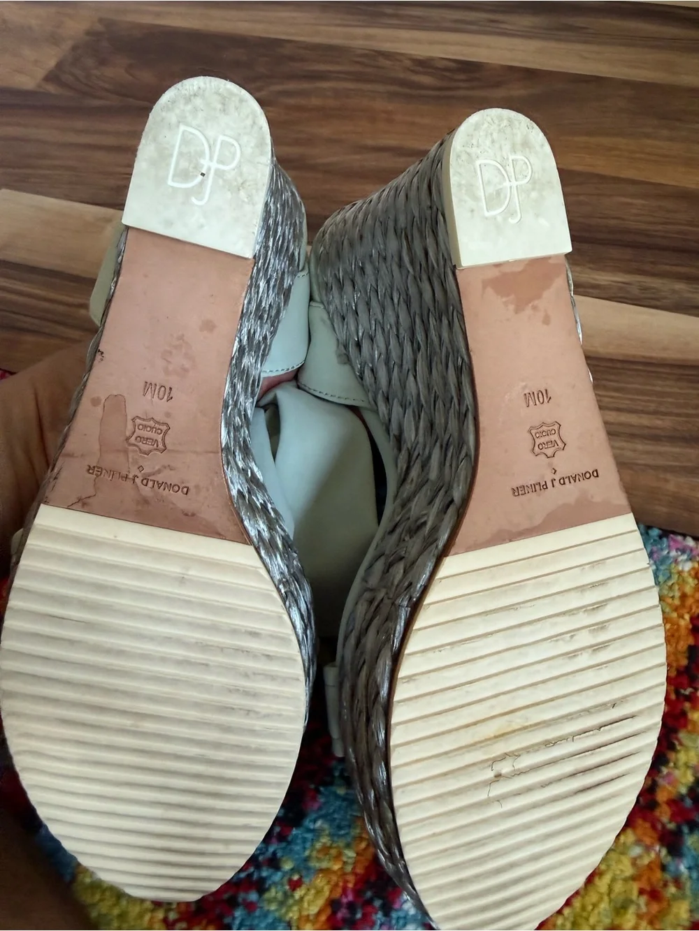 Donald J. Pliner Sage Green Ankle-Tie Sandals